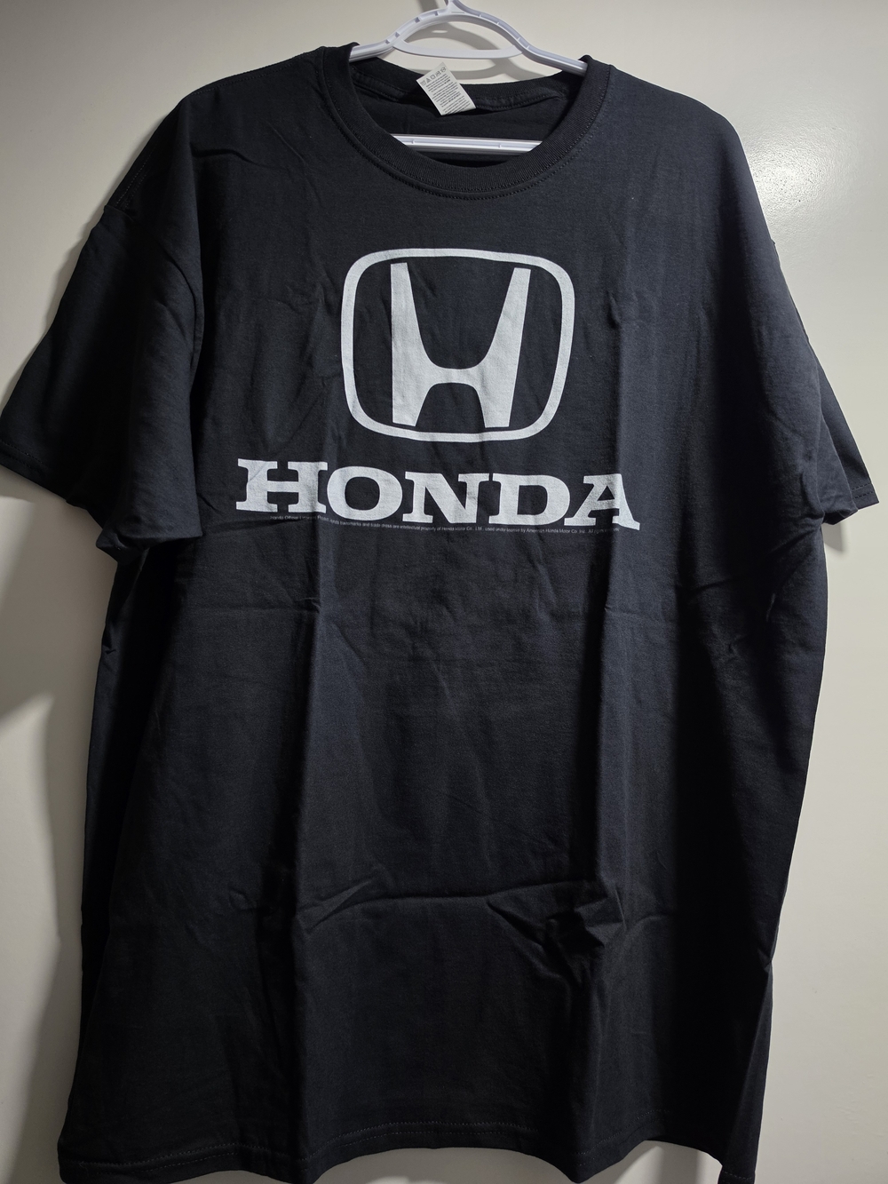 Honda Men's Black Short Sleeve Logo Tee